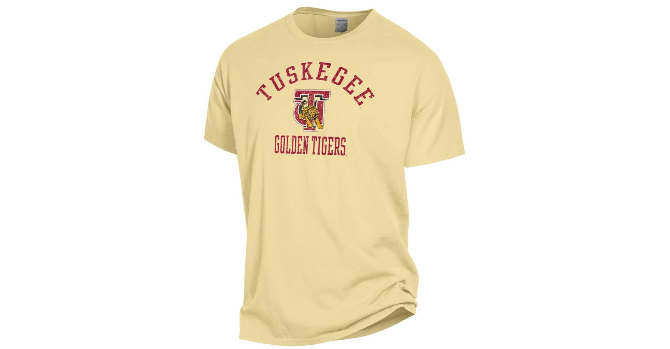 NCAA Tuskegee Golden Tigers Arch Logo Garment Dyed T-Shirt