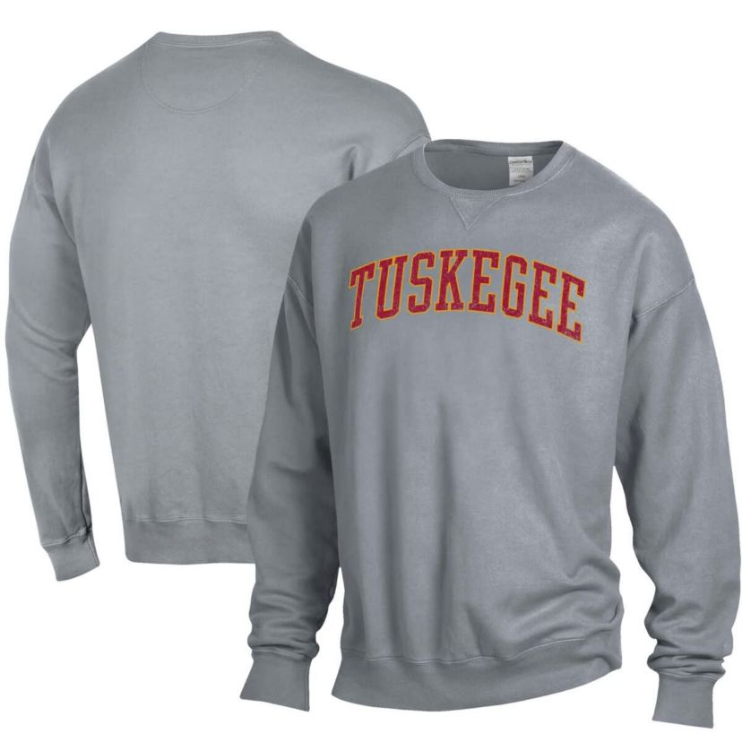 NCAA Tuskegee Golden Tigers Garment Dyed Pullover Sweatshirt
