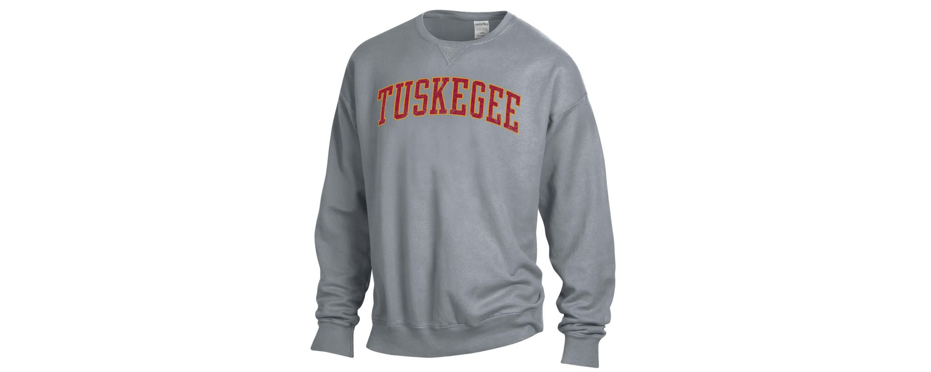 NCAA Tuskegee Golden Tigers Garment Dyed Pullover Sweatshirt