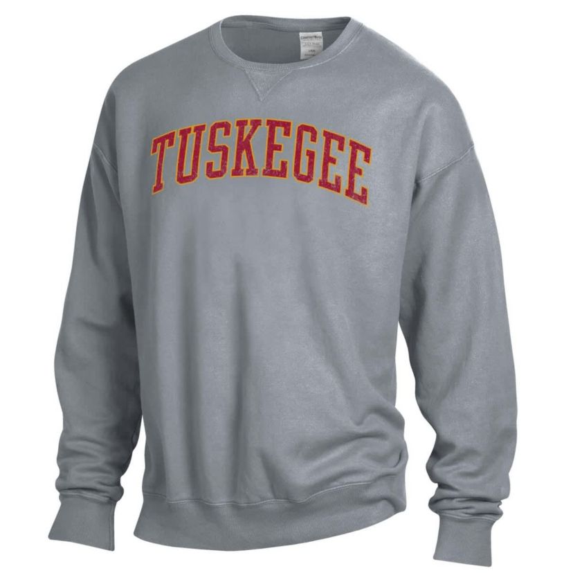 NCAA Tuskegee Golden Tigers Garment Dyed Pullover Sweatshirt