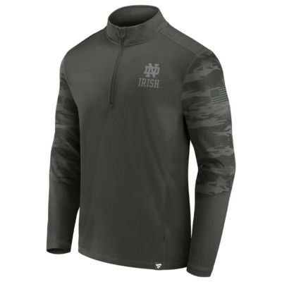 NCAA Fanatics Notre Dame Fighting Irish OHT Military Appreciation Guardian Quarter-Zip Top