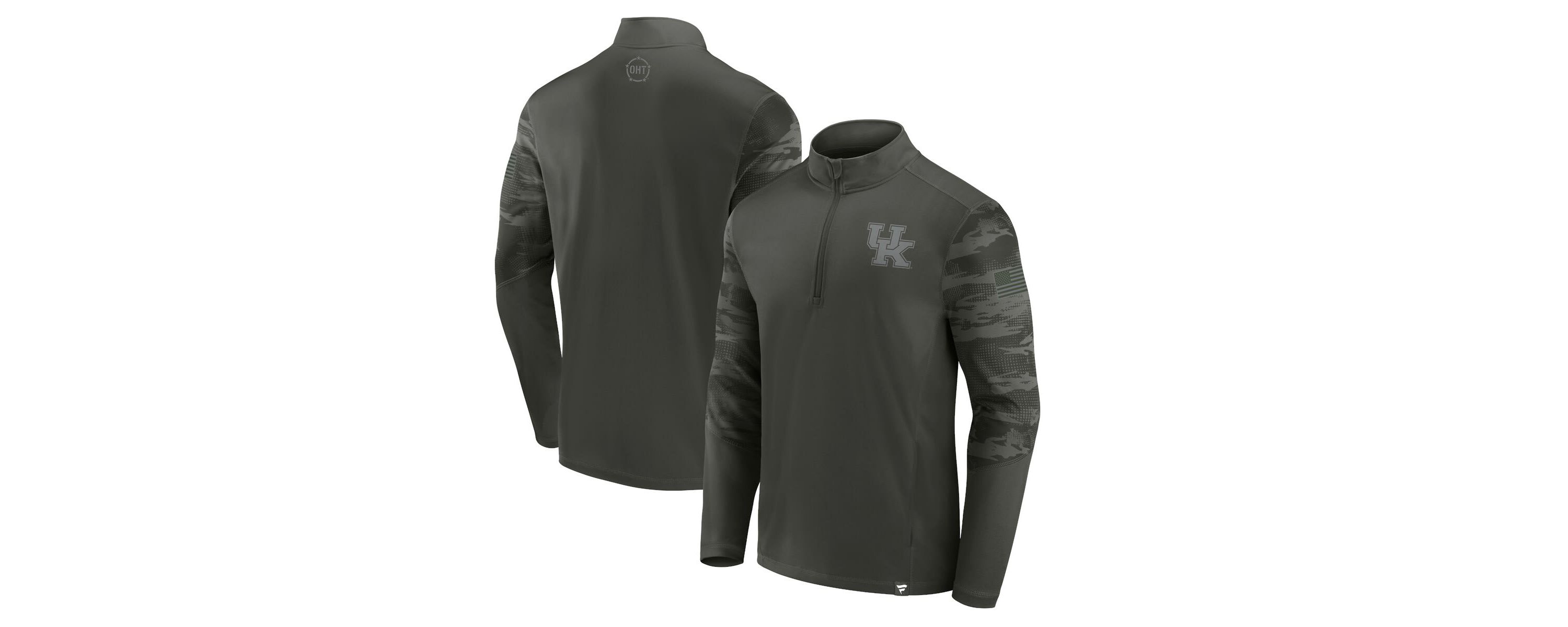 NCAA Fanatics Kentucky Wildcats OHT Military Appreciation Guardian Quarter-Zip Top