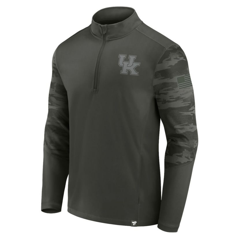 NCAA Fanatics Kentucky Wildcats OHT Military Appreciation Guardian Quarter-Zip Top