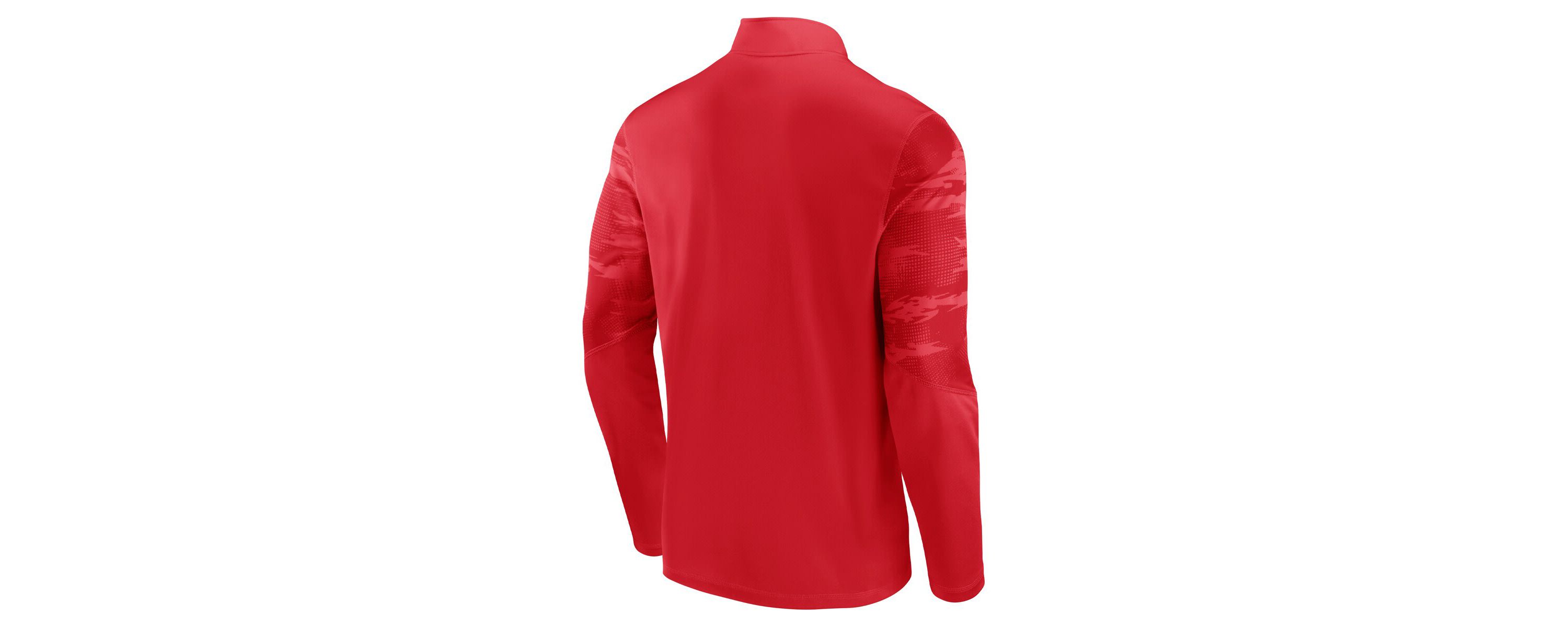 NCAA Fanatics Wisconsin Badgers Ringer Quarter-Zip Top