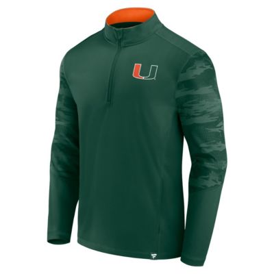 Miami (FL) Hurricanes NCAA Fanatics Ringer Quarter-Zip Top