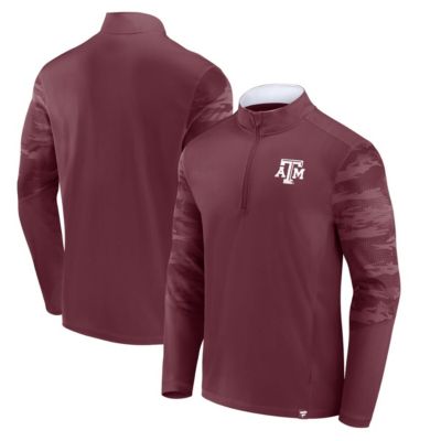 NCAA Fanatics Texas A&M Aggies Ringer Quarter-Zip Top