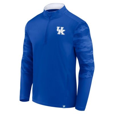 NCAA Fanatics Kentucky Wildcats Ringer Quarter-Zip Top