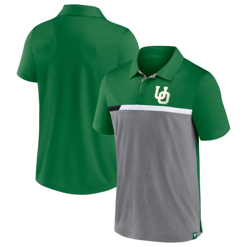 NCAA Fanatics ed Oregon Ducks Split Block Color Block Polo