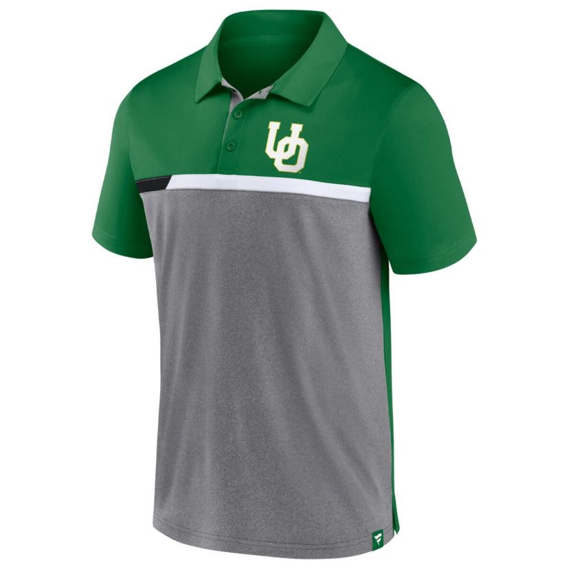 NCAA Fanatics ed Oregon Ducks Split Block Color Block Polo