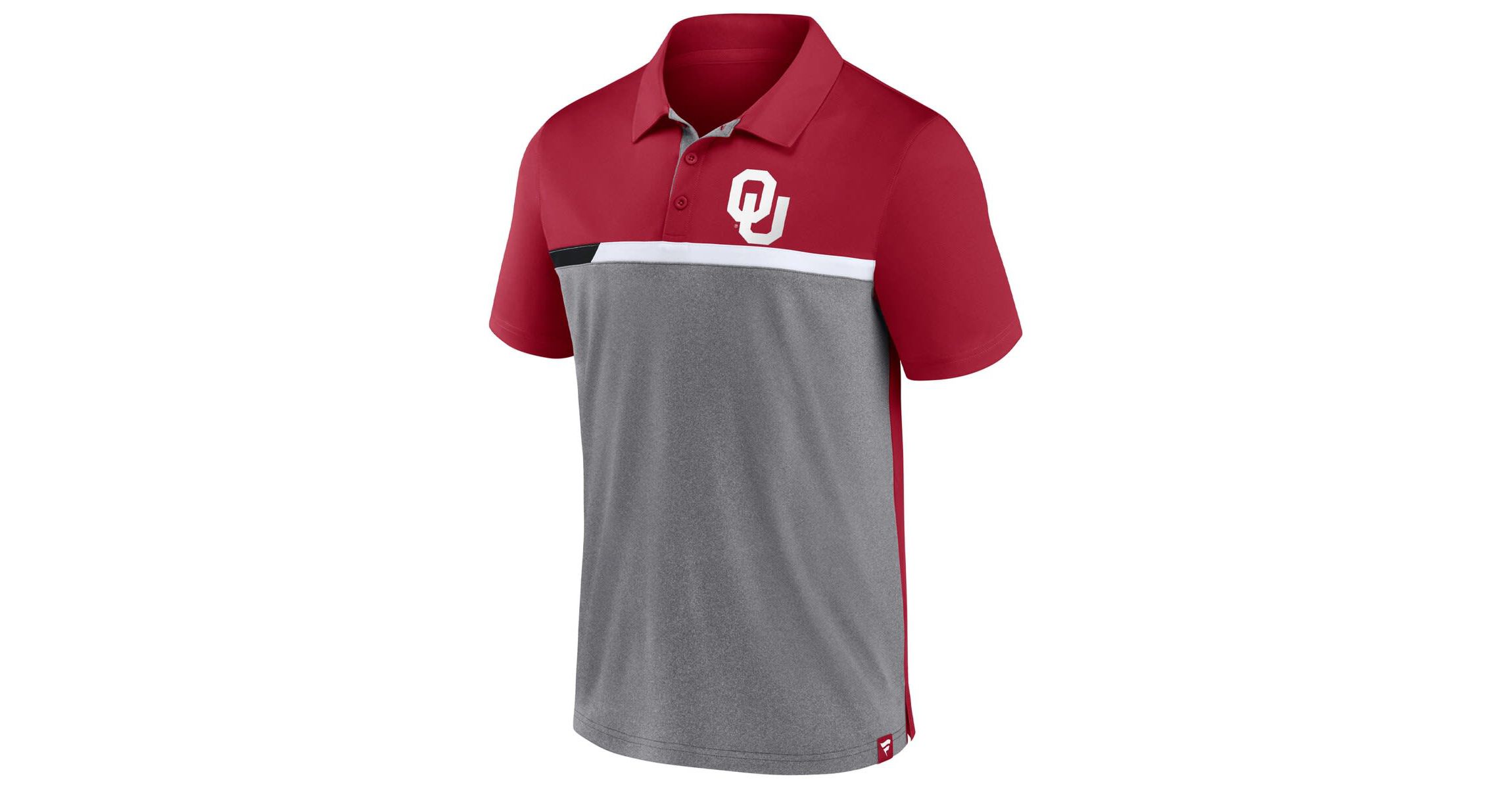 NCAA Fanatics Oklahoma Sooners Split Block Color Block Polo