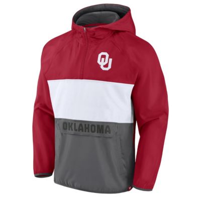 NCAA Fanatics Oklahoma Sooners Victory On Raglan Quarter-Zip Hoodie