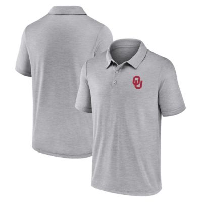 Men's NCAA Fanatics Oklahoma Sooners Striated Primary Logo Polo