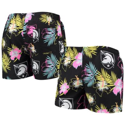 Army Black Knights NCAA Neon Floral Swim Trunks