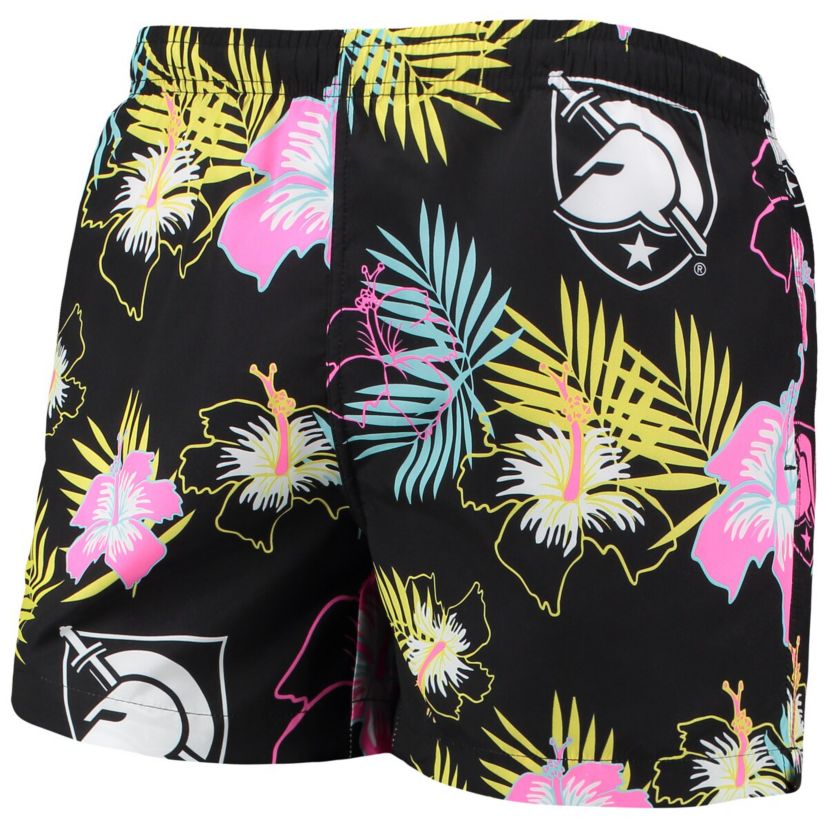 Army Black Knights NCAA Army Knights Neon Floral Swim Trunks