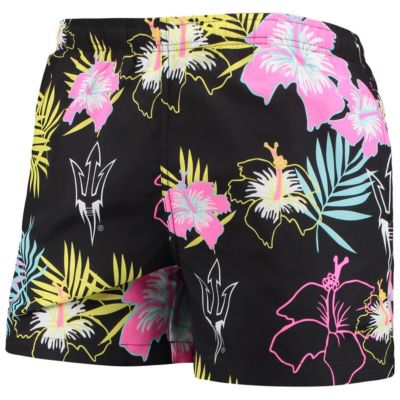 NCAA Arizona State Sun Devils Neon Floral Swim Trunks