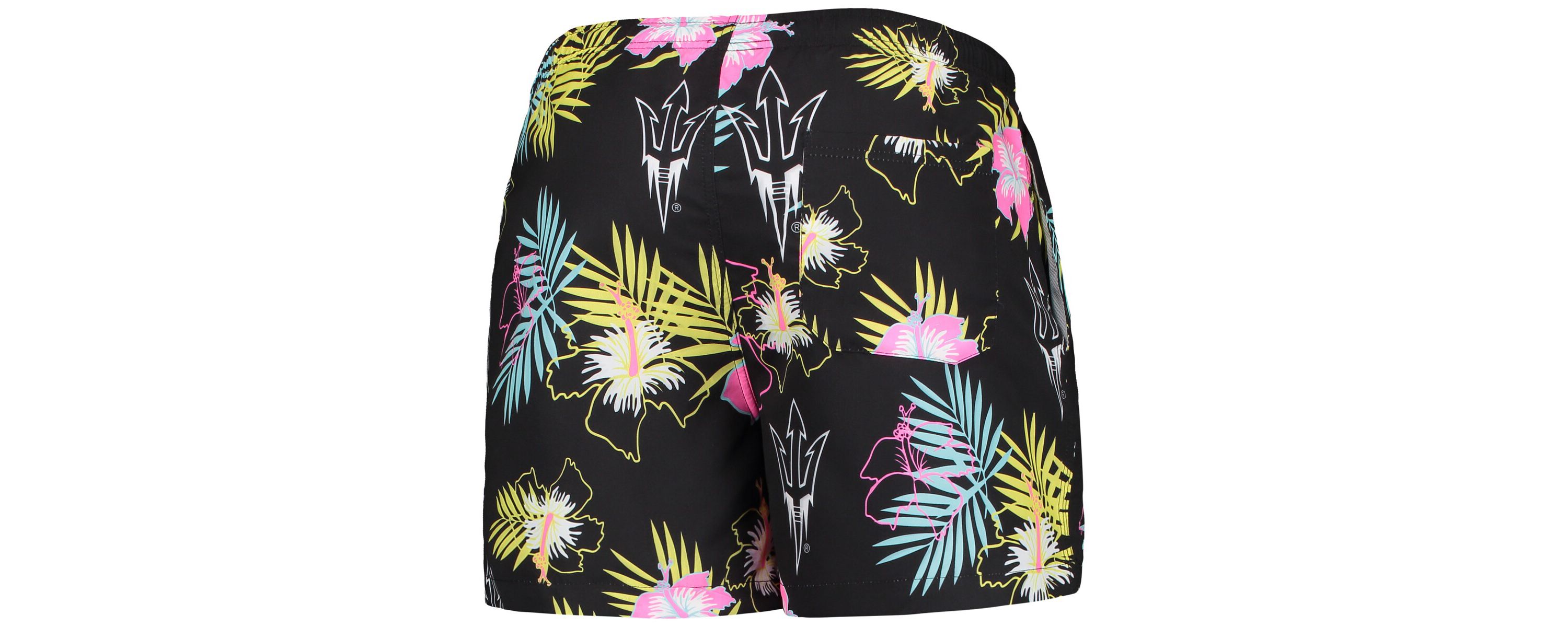 NCAA Arizona State Sun Devils Neon Floral Swim Trunks