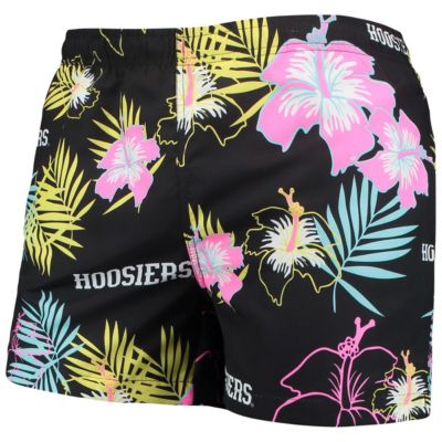 NCAA Indiana Hoosiers Neon Floral Swim Trunks