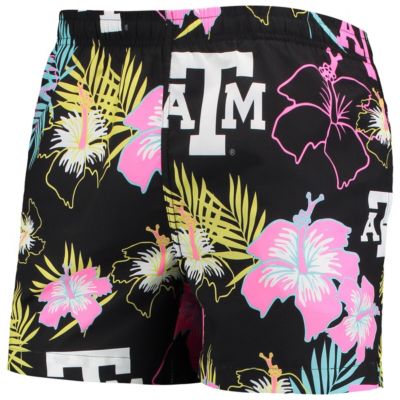 NCAA Texas A&M Aggies Neon Floral Swim Trunks