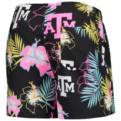 NCAA Texas A&M Aggies Neon Floral Swim Trunks