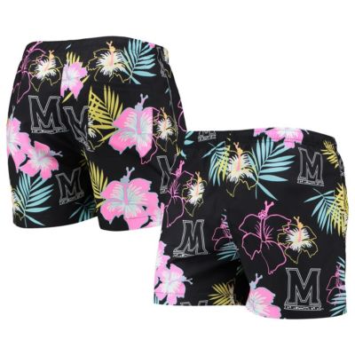 NCAA Maryland Terrapins Neon Floral Swim Trunks