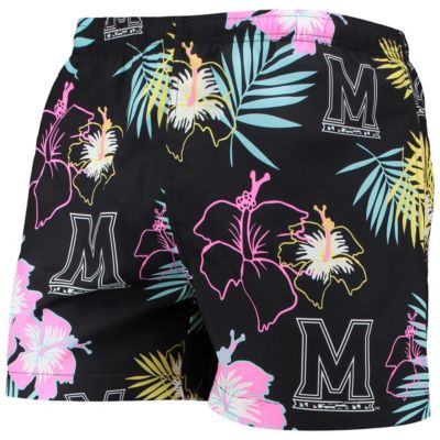 NCAA Maryland Terrapins Neon Floral Swim Trunks