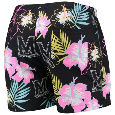 NCAA Maryland Terrapins Neon Floral Swim Trunks