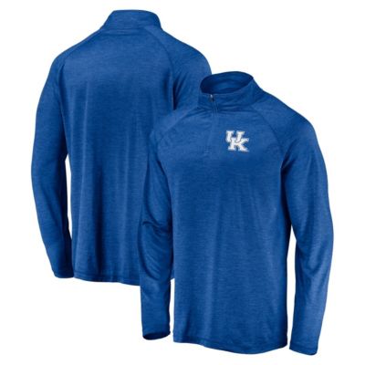 NCAA Fanatics Kentucky Wildcats Striated Raglan Lightweight Quarter-Zip Top