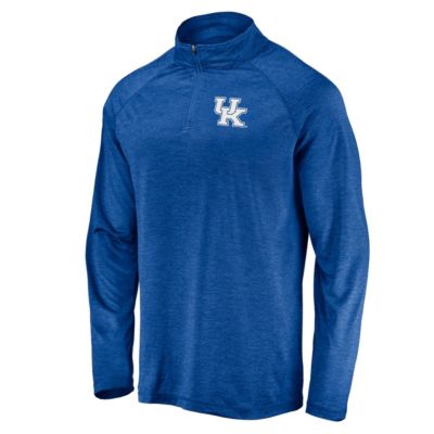 NCAA Fanatics Kentucky Wildcats Striated Raglan Lightweight Quarter-Zip Top