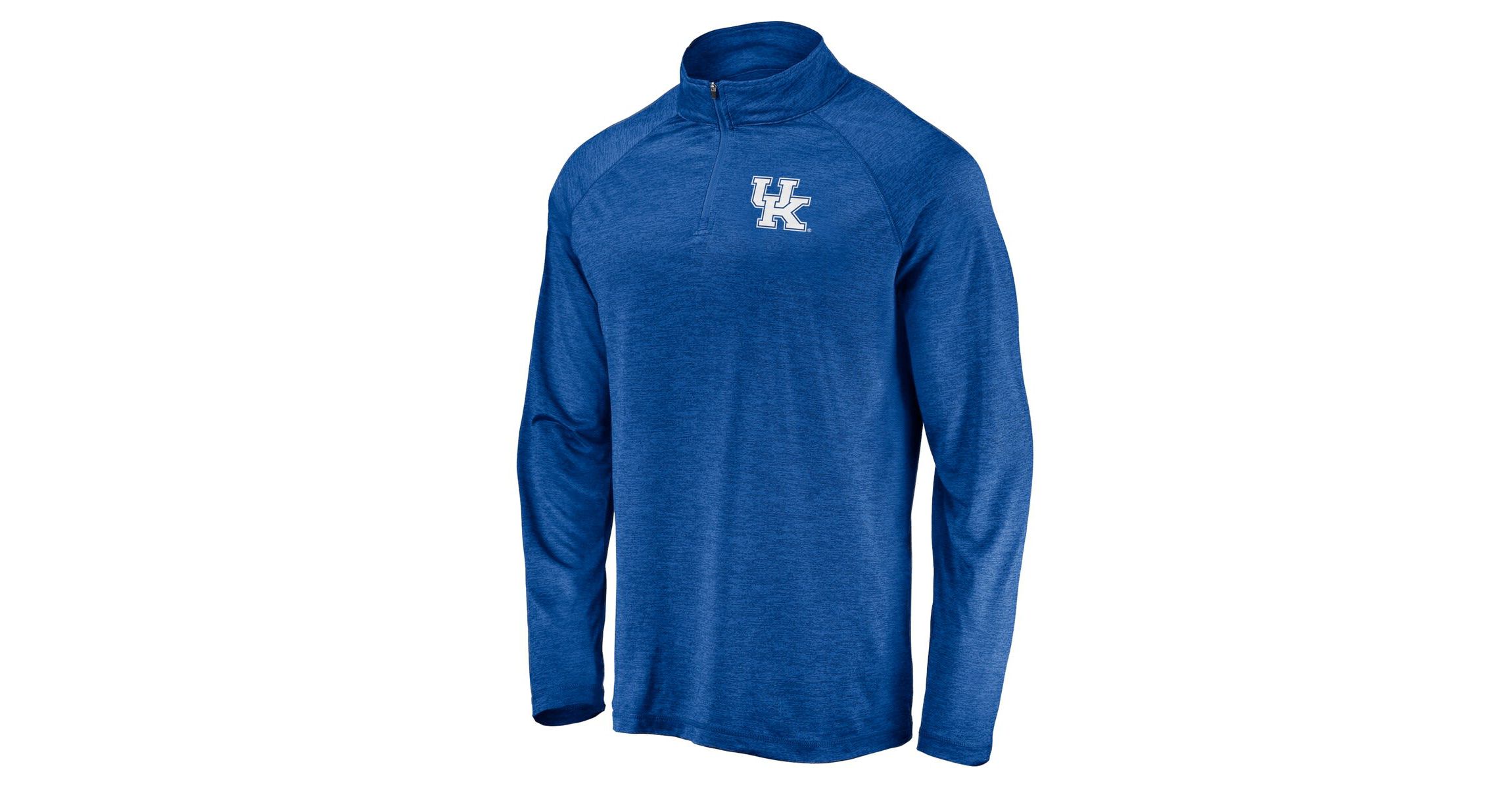 NCAA Fanatics Kentucky Wildcats Striated Raglan Lightweight Quarter-Zip Top