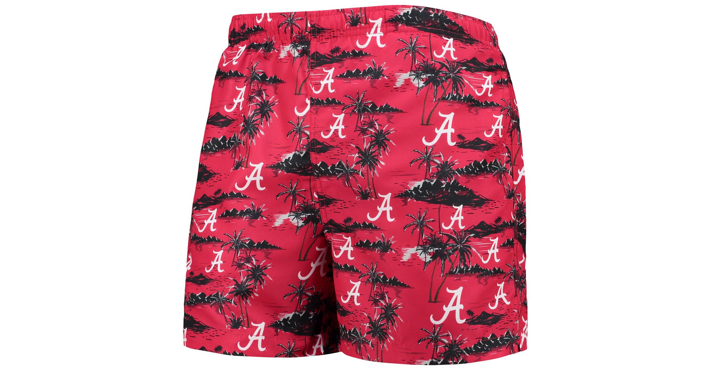 Alabama Crimson Tide NCAA Alabama Tide Island Palm Swim Trunks