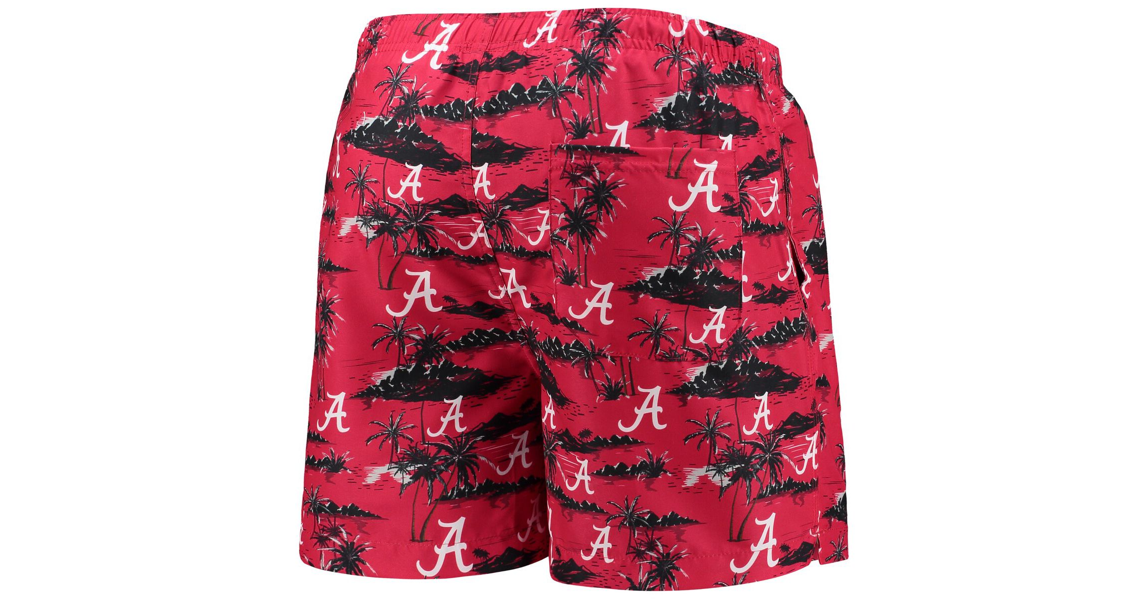 Alabama Crimson Tide NCAA Alabama Tide Island Palm Swim Trunks