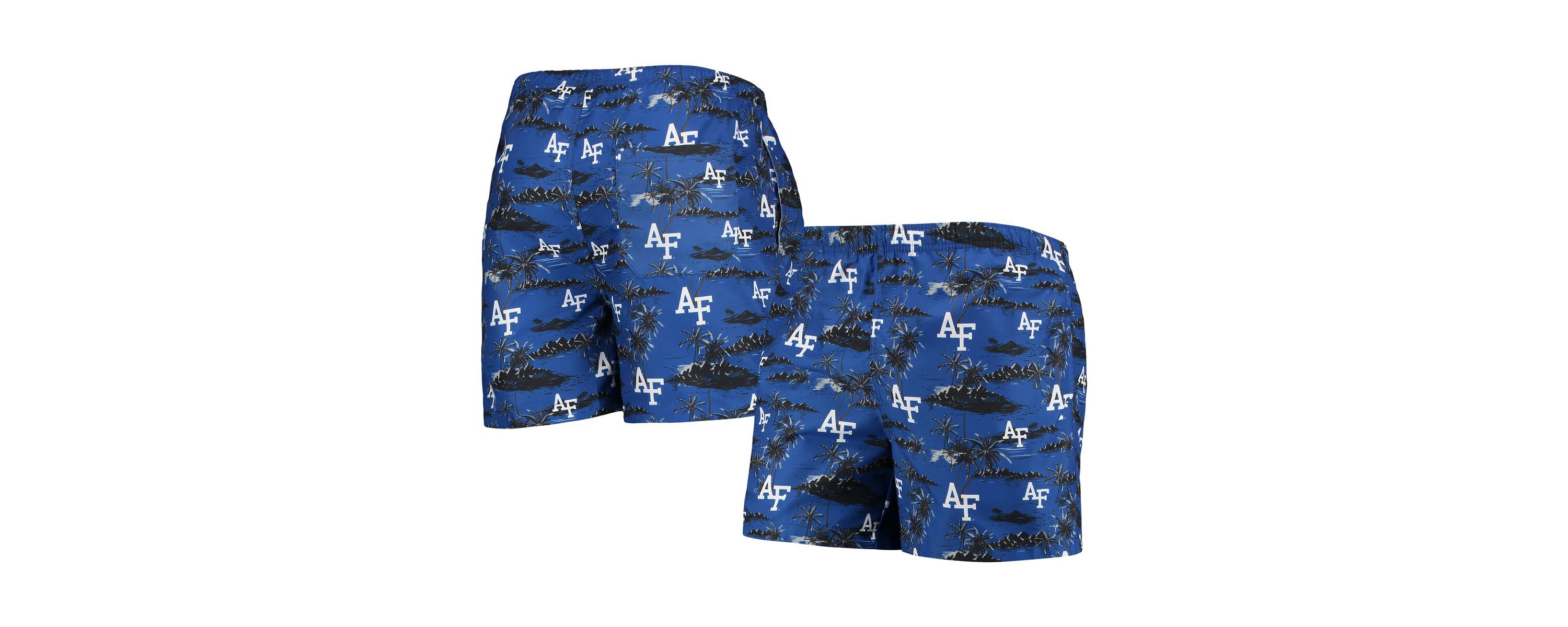 NCAA Air Force Falcons Island Palm Swim Trunks