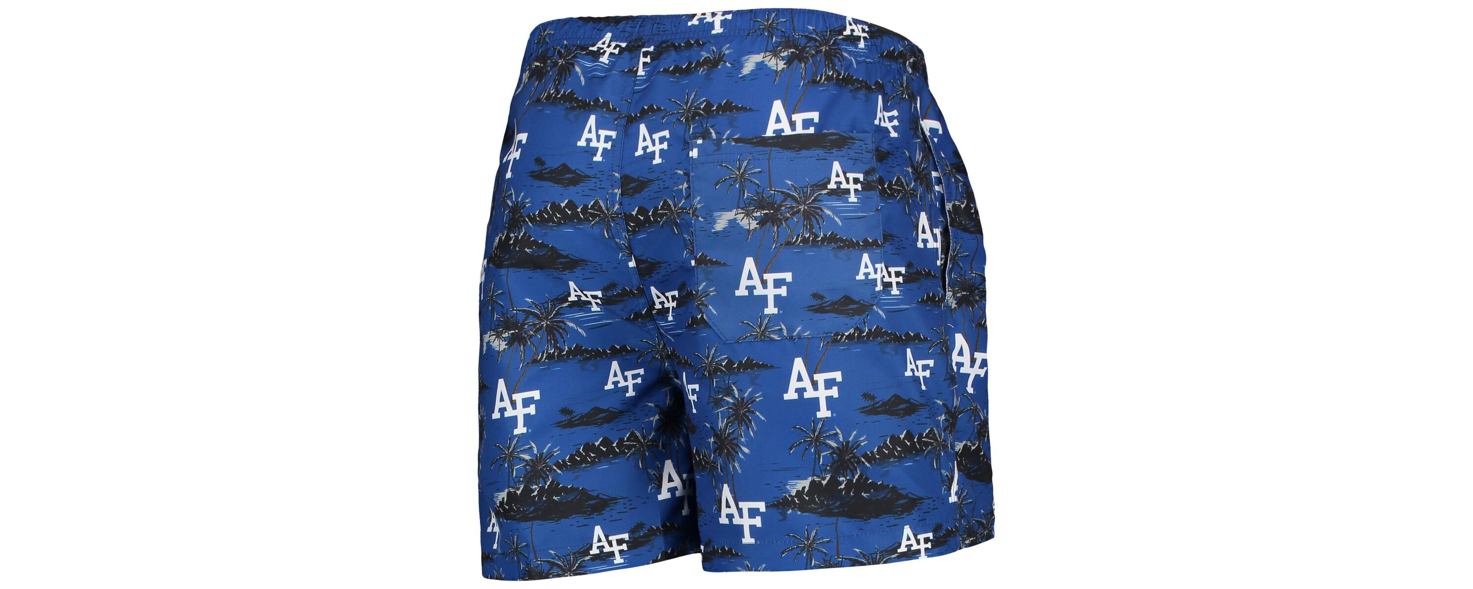 NCAA Air Force Falcons Island Palm Swim Trunks