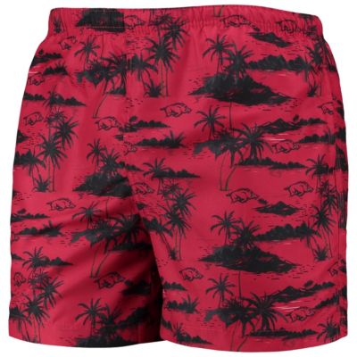 NCAA Arkansas Razorbacks Island Palm Swim Trunks