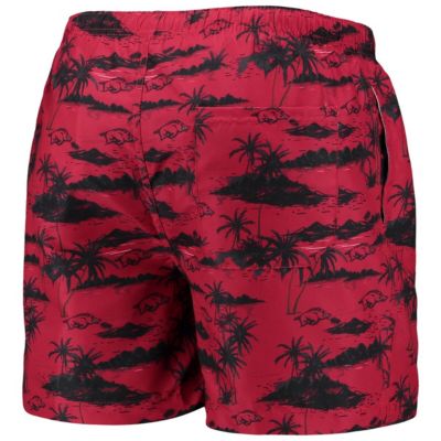 NCAA Arkansas Razorbacks Island Palm Swim Trunks