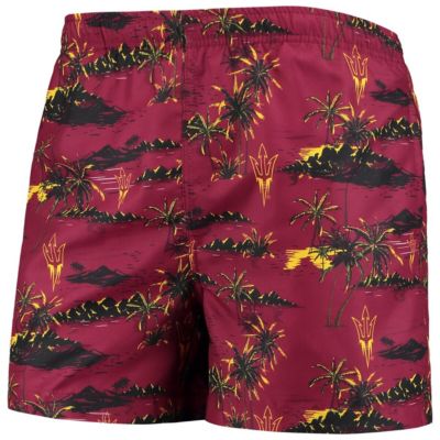 NCAA Arizona State Sun Devils Island Palm Swim Trunks