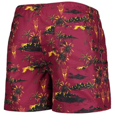 NCAA Arizona State Sun Devils Island Palm Swim Trunks