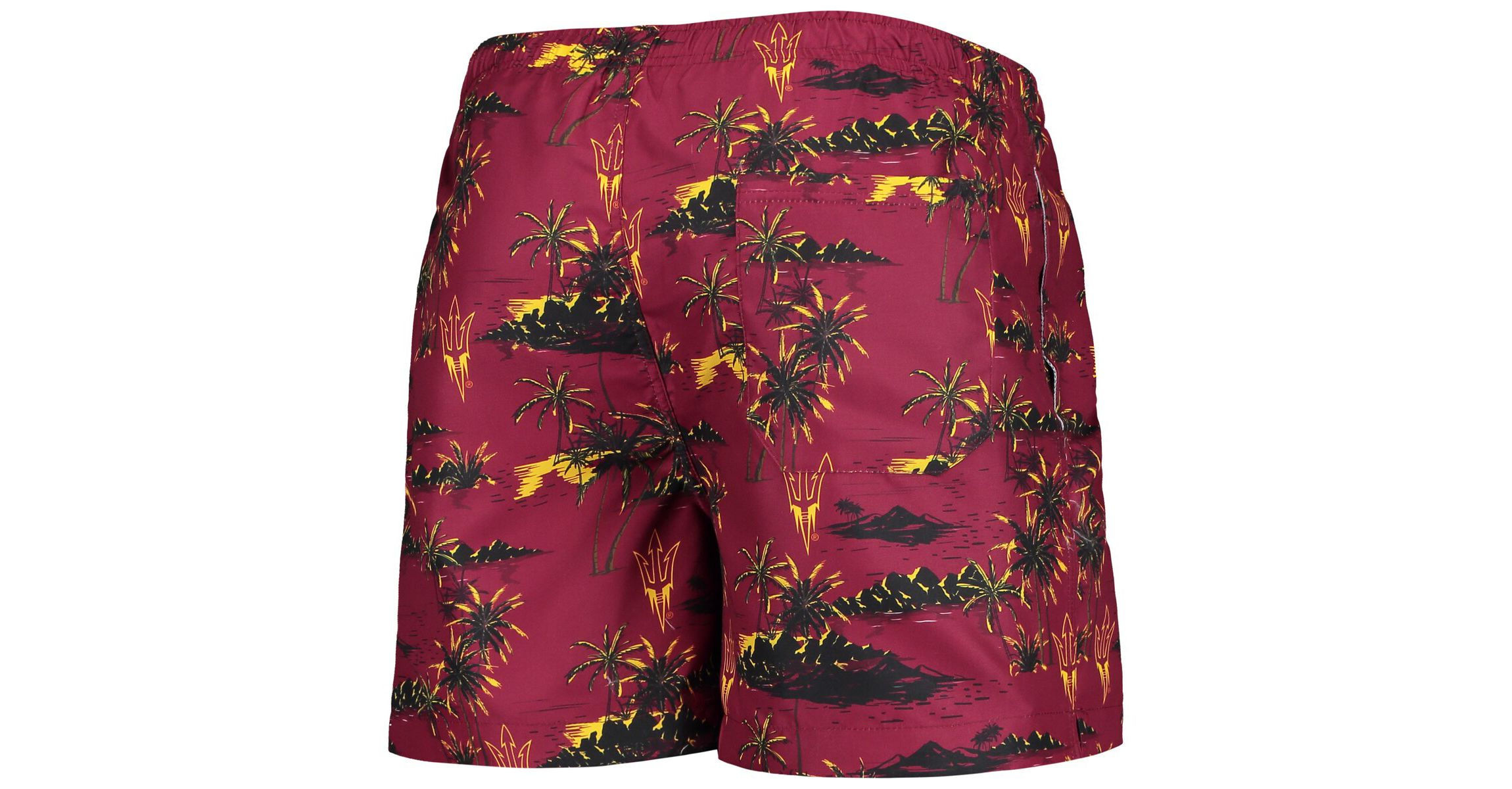 NCAA Arizona State Sun Devils Island Palm Swim Trunks