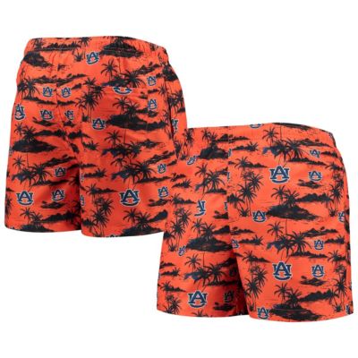 NCAA Auburn Tigers Island Palm Swim Trunks