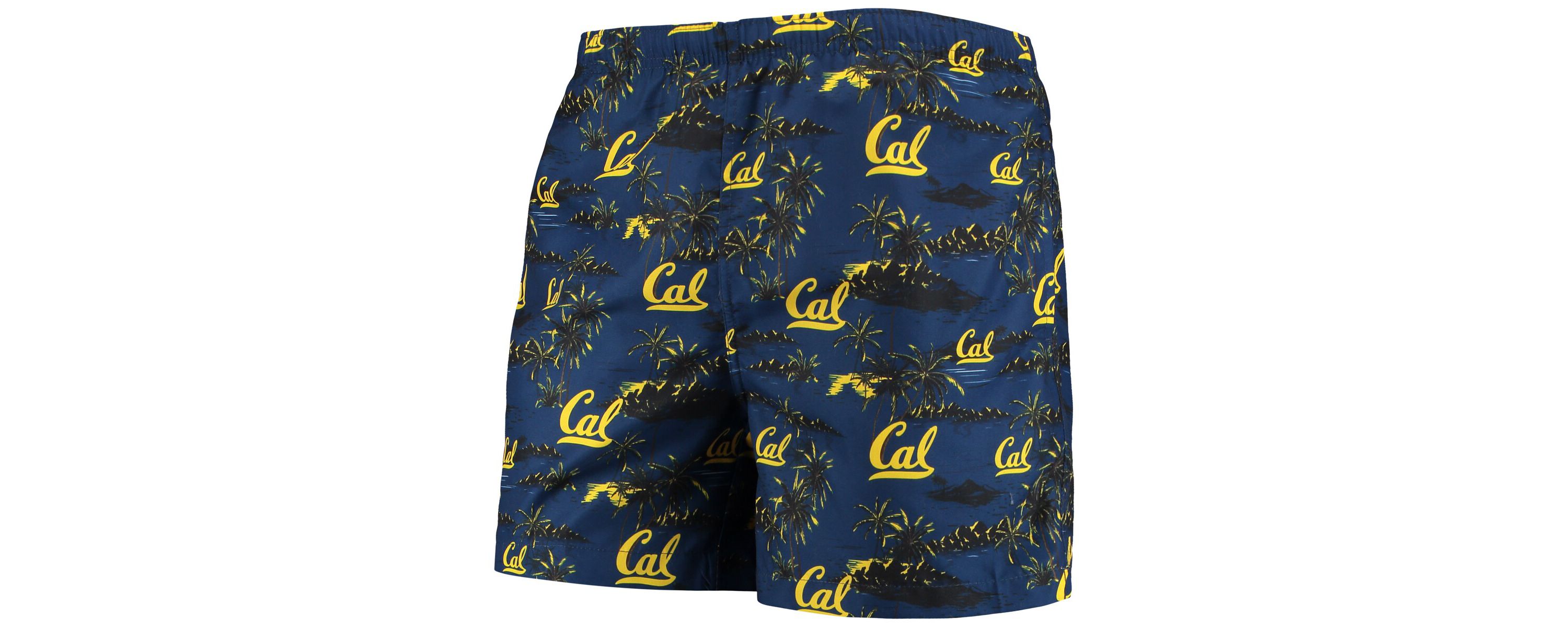 California Golden Bears NCAA Cal Bears Island Palm Swim Trunks