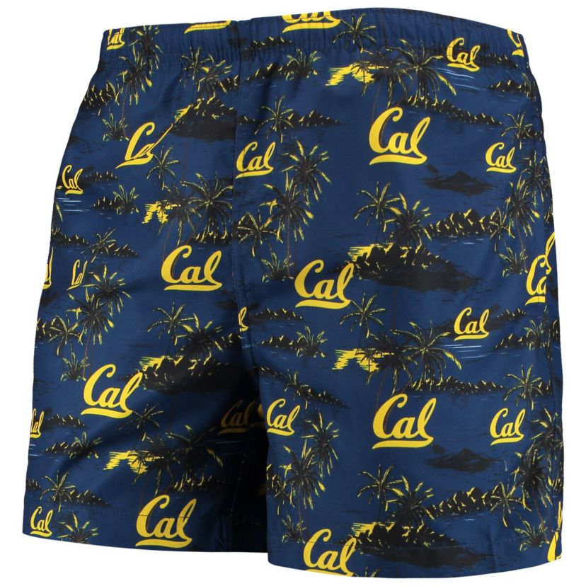 California Golden Bears NCAA Cal Bears Island Palm Swim Trunks