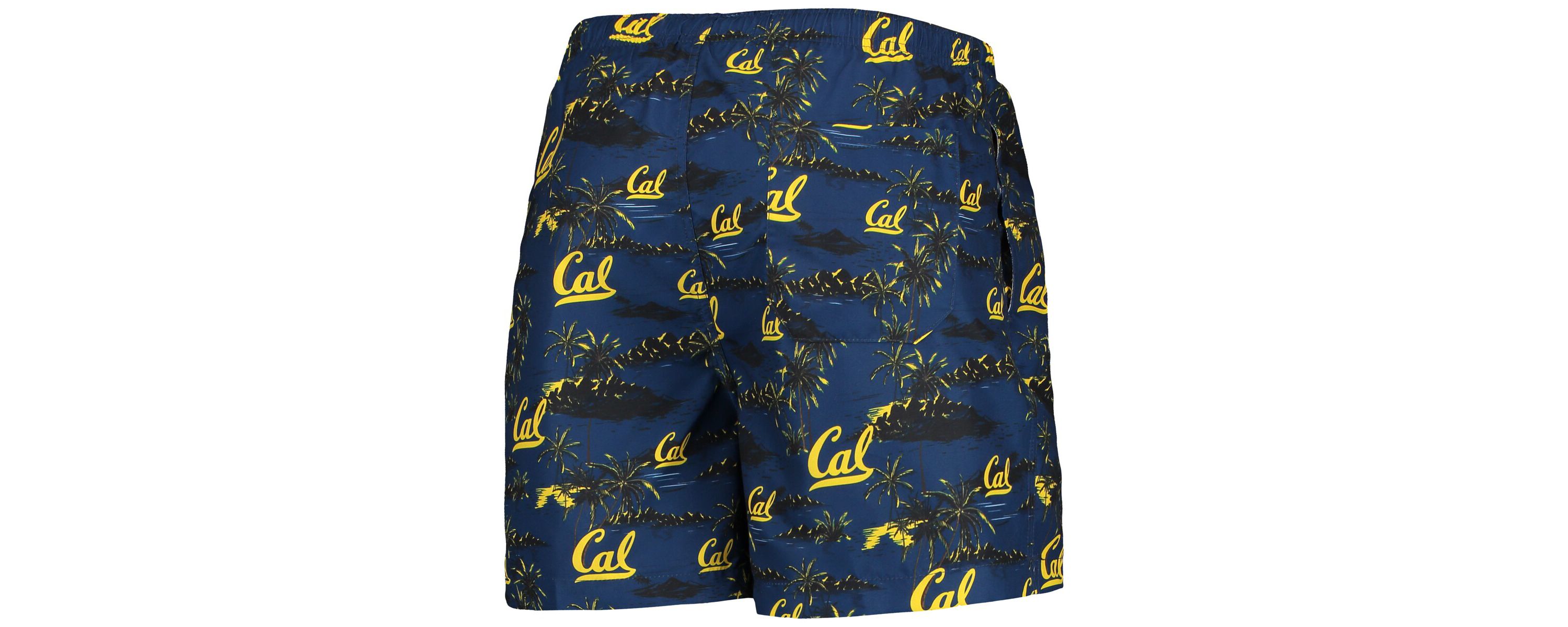 California Golden Bears NCAA Cal Bears Island Palm Swim Trunks