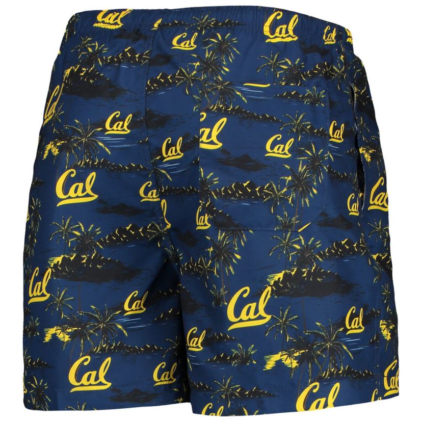 California Golden Bears NCAA Cal Bears Island Palm Swim Trunks