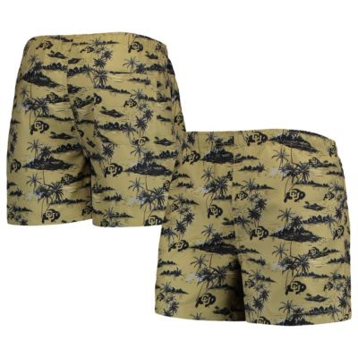 NCAA Colorado Buffaloes Island Palm Swim Trunks