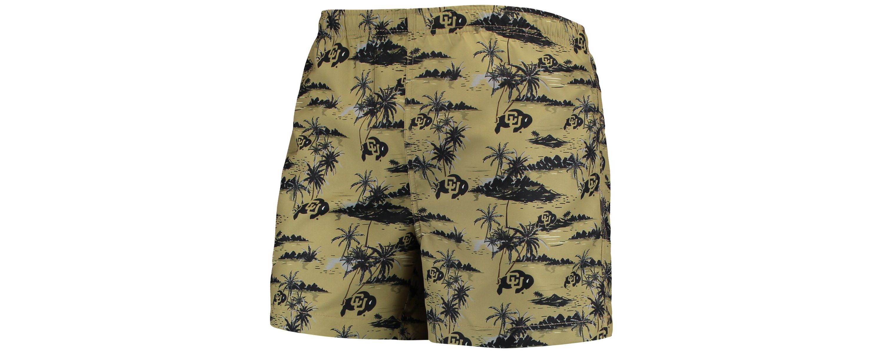 NCAA Colorado Buffaloes Island Palm Swim Trunks