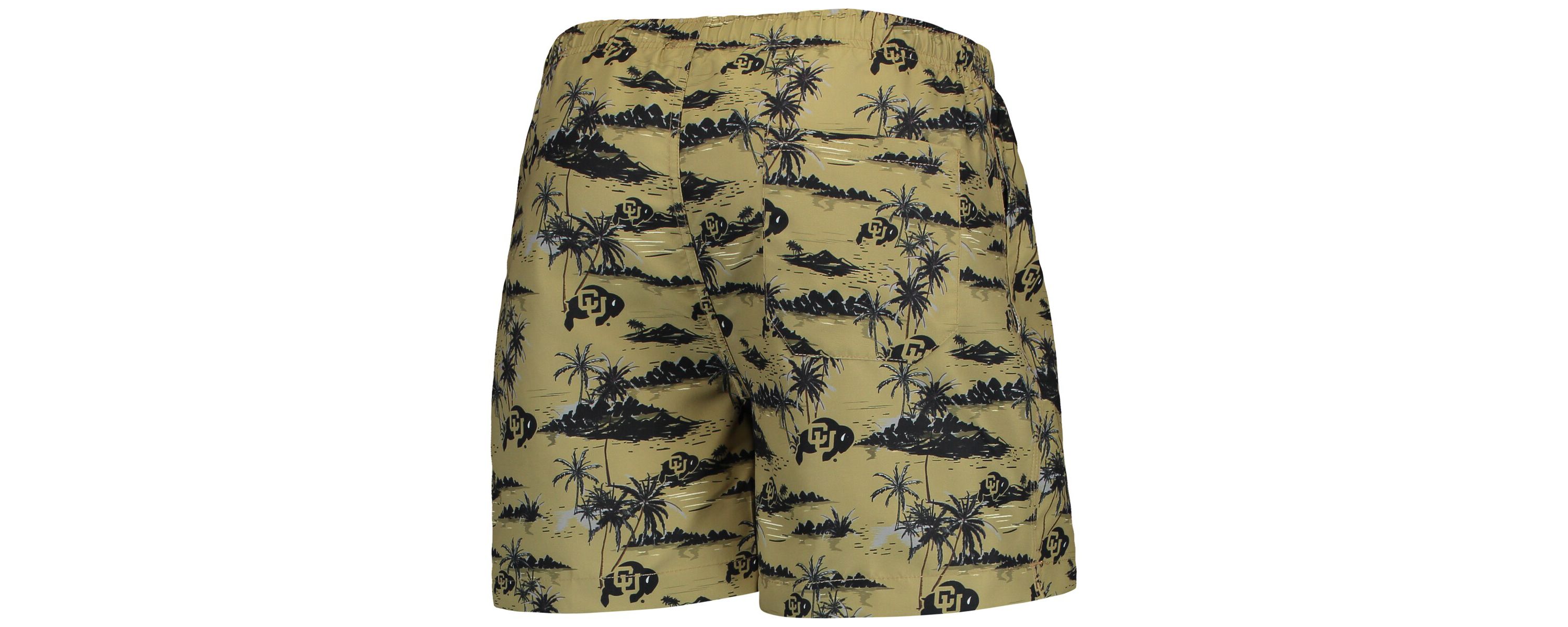 NCAA Colorado Buffaloes Island Palm Swim Trunks