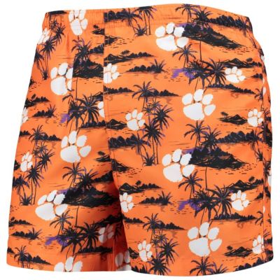 NCAA Clemson Tigers Island Palm Swim Trunks