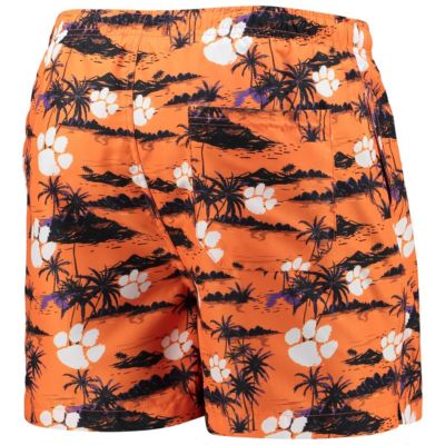 NCAA Clemson Tigers Island Palm Swim Trunks