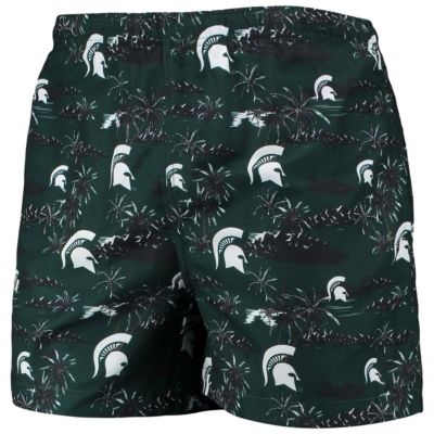 NCAA Michigan State Spartans Island Palm Swim Trunks