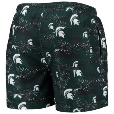 NCAA Michigan State Spartans Island Palm Swim Trunks